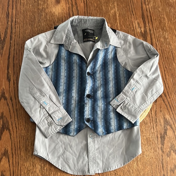 Drill Collection Boys Shirt & Vest  Size Medium - Picture 4 of 11